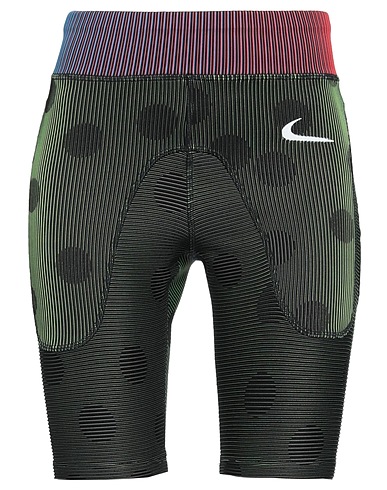 NIKE Shorts & Bermuda X OFF-WHITE™	 Dark green 79% Polyester, 12% Nylon, 9% Elastane