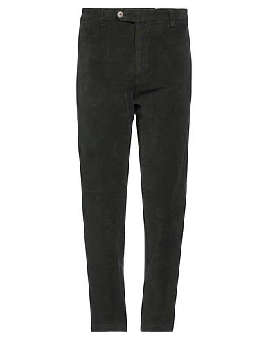 OUT/FIT Pantalone Verde scuro 98% Cotone, 2% Elastan