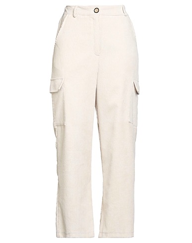 SUSY-MIX Casual trouser Ivory 85% Polyester, 12% Polyamide, 3% Elastane