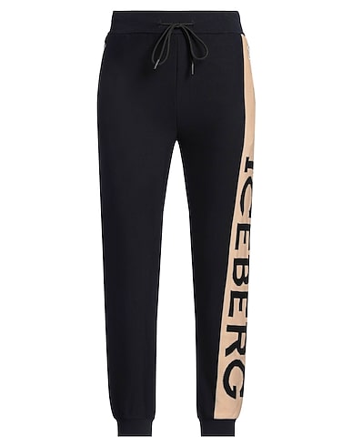 ICEBERG Casual trouser Midnight blue 95% Cotton, 4% Polyamide, 1% Elastane