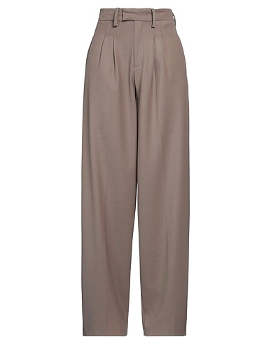 FEDERICA TOSI Pantalone Khaki 52% Poliestere, 43% Lana Vergine, 5% Elastan