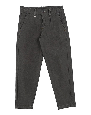 BERNA Casual trouser Dark brown 98% Cotton, 2% Elastane
