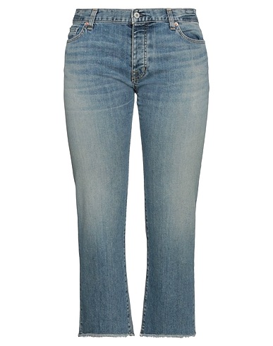 NILI LOTAN Denim trousers Blue 98% Cotton, 2% Polyurethane