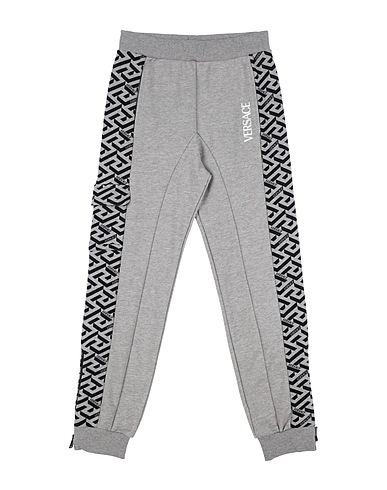 VERSACE YOUNG Casual pants Grey 100% Cotton
