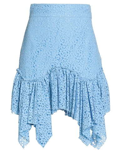 AMEN Mini skirt Sky blue 80% Cotton, 20% Polyamide