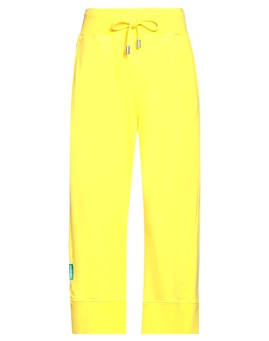 DSQUARED2 Casual trouser Yellow 100% Cotton, Elastane