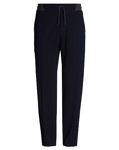 BRUNELLO CUCINELLI Casual pants Navy 94% Cotton, 6% Polyamide
