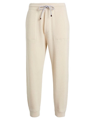 BRUNELLO CUCINELLI Pantalone AVORIO 100% Cachemire