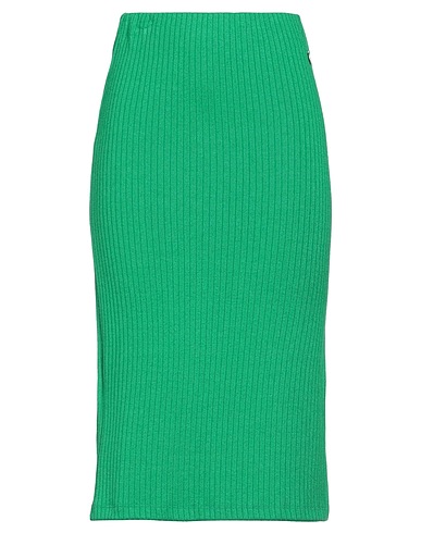 BERNA Midi skirt Emerald green 50% Viscose, 25% Polyamide, 25% Polyester