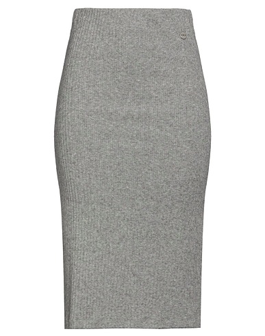 BERNA Gonna midi Grigio 50% Viscosa, 25% Poliammide, 25% Poliestere