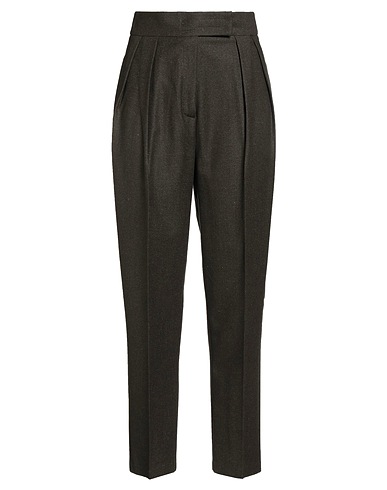 BEATRICE .B Casual trouser Dark green 56% Virgin Wool, 20% Polyester, 20% Viscose, 2% Elastane, 2% Silk