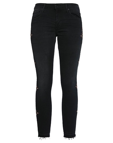 BLACK ORCHID Denim pants Black 92% Cotton, 6% Elastomultiester, 2% Elastane