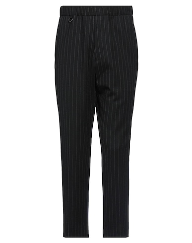 BE ABLE Casual pants Black 95% Virgin Wool, 5% Elastane