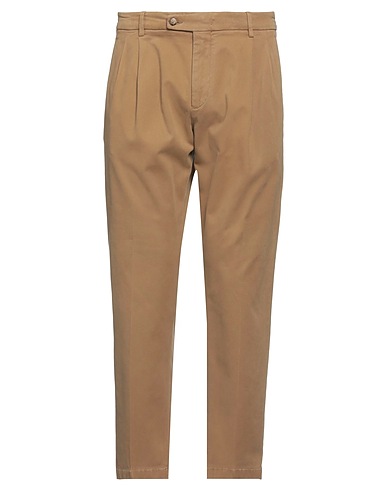 BE ABLE Casual trouser Camel 69% Modal, 28% Cotton, 3% Elastane