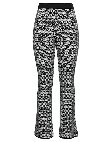 SIMONA CORSELLINI Casual trouser Black 68% Polyamide, 14% Viscose, 12% Wool, 6% Metallic fiber