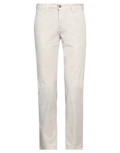 STILOSOPHY Casual trouser Light grey 98% Cotton, 2% Elastane