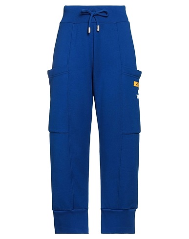 DSQUARED2 Casual trouser Bright blue 100% Cotton, Elastane