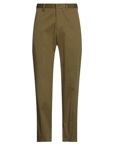 BE ABLE Casual trouser Military green 98% Cotton, 2% Elastane