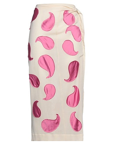 JACQUEMUS Maxi Skirts Ivory 100% Cotton, Viscose, Elastane