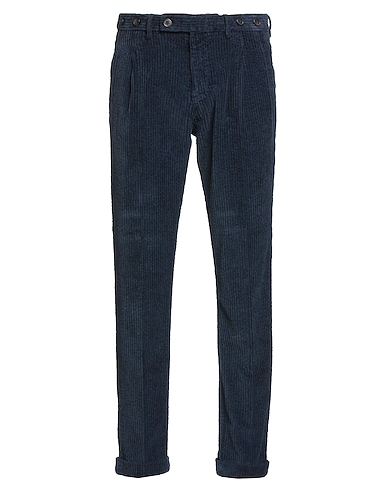BERWICH Casual trouser Navy blue 100% Cotton