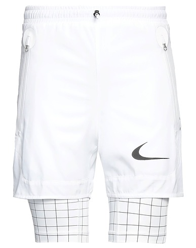 NIKE Shorts & Bermudas X OFF-WHITE™ Off white 100% Polyester, Elastan