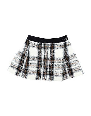 FAY Skirt White 41% Acrylic, 31% Polyester, 27% Wool, 1% Polyamide, Leather