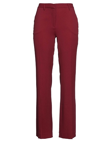L' AUTRE CHOSE Casual pants Burgundy 81% Acetate, 19% Viscose