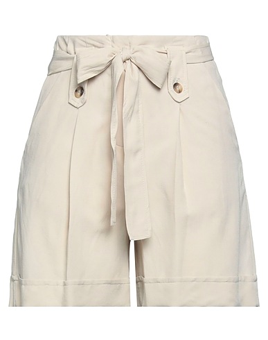 WHITE WISE Shorts & Bermuda Beige 80% Viscose, 20% Linen