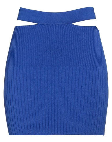 KONTATTO Mini skirt Blue 69% Viscose, 29% Acrylic, 2% Elastane