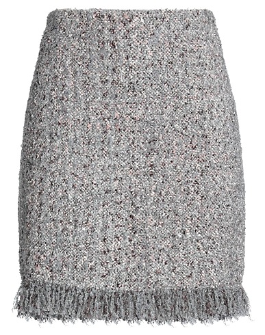 CHARLOTT Mini skirt Grey 52% Acrylic, 22% Polyester, 17% Virgin Wool, 7% Wool, 2% Other Fibres