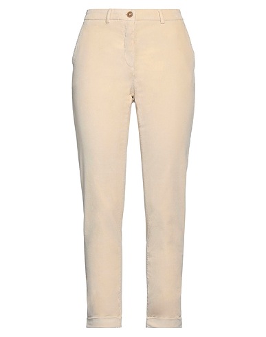 19.70 NINETEEN SEVENTY Casual trouser Beige 78% Cotton, 20% Modal, 2% Elastane