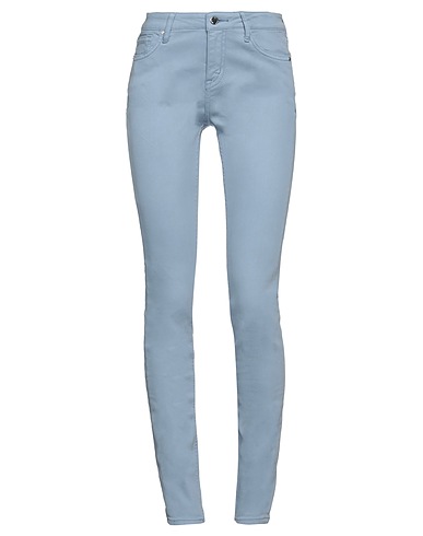 MET JEANS Denim trousers Sky blue 95% Cotton, 3% Polyester, 2% Elastane