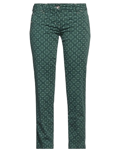 JACOB COHЁN Casual trouser Green 97% Cotton, 3% Elastane, Soft Leather