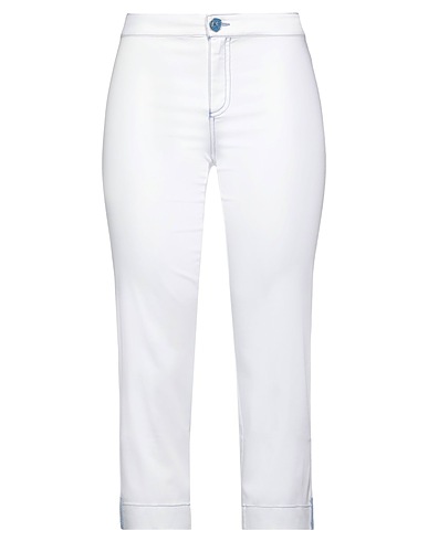 ELISA CAVALETTI by DANIELA DALLAVALLE Casual trouser White 97% Cotton, 3% Elastane