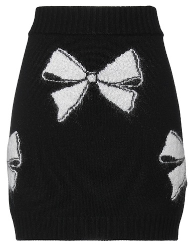 REDValentino Mini skirt Black 37% Polyamide, 25% Viscose, 24% Wool, 7% Mohair wool, 7% Cashmere