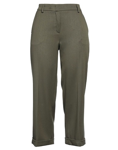 DOUUOD Casual trouser Military green 74% Virgin Wool, 26% Polyester