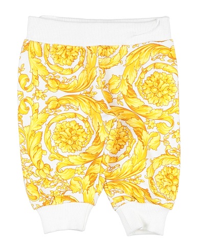 VERSACE YOUNG Pantalone Bianco 100% Cotone, Elastan