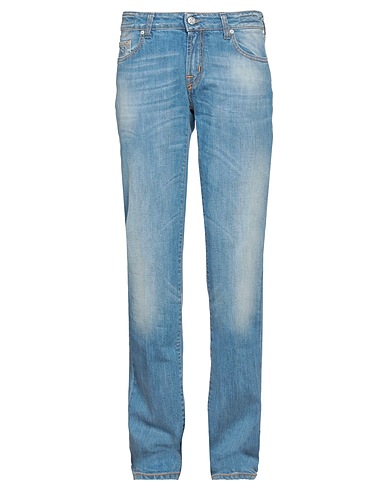 JACOB COHЁN Denim trousers Blue 97% Cotton, 3% Elastane