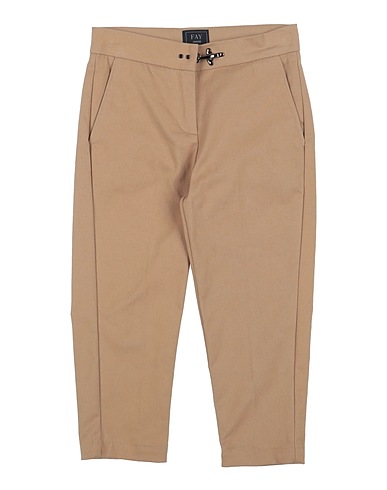 FAY Casual trouser Camel 97% Cotton, 3% Elastane, Soft Leather