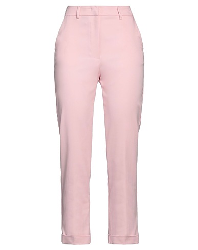 ANNA MOLINARI Casual pants Pink 75% Cotton, 22% Polyamide, 3% Elastane