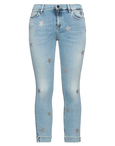 KAOS JEANS Denim pants Blue 87% Cotton, 11% Polyester, 2% Elastane