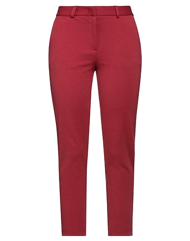 ROSÉ A POIS Casual trouser Brick red 77% Polyester, 20% Viscose, 3% Elastane