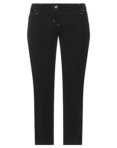 JACOB COHЁN Pantalone Antracite 97% Cotone, 3% Elastan, Pelle