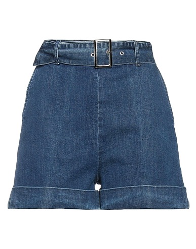 CHRISTIAN PELLIZZARI Denim shorts Blue 98% Cotton, 2% Elastane