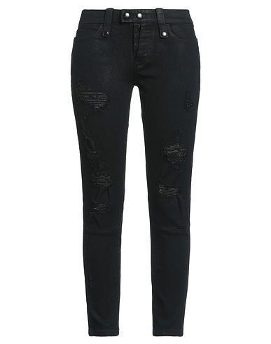 BEN TAVERNITI™ UNRAVEL PROJECT Denim trousers Black 92% Cotton, 6% Elastomultiester, 2% Elastane