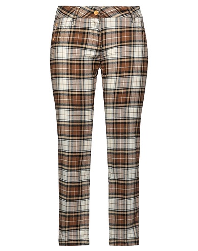JACOB COHЁN Casual pants Brown 53% Viscose, 45% Polyester, 2% Elastane, Soft Leather