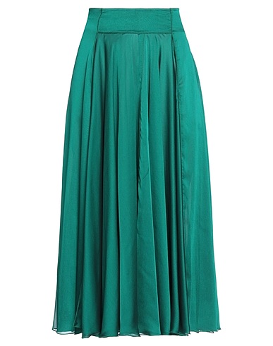 ROCCOBAROCCO Midi skirt Emerald green 100% Polyester