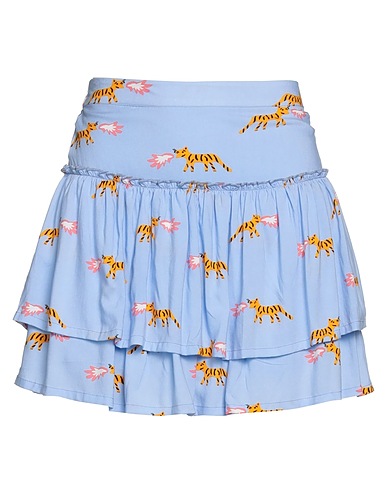 COMPAÑIA FANTASTICA Mini skirt Light blue 100% Viscose