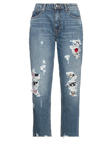 MET JEANS Pantalon en jean Bleu 100% Coton