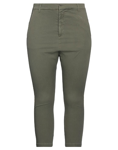 NILI LOTAN Casual trouser Military green 97% Cotton, 3% Elastane